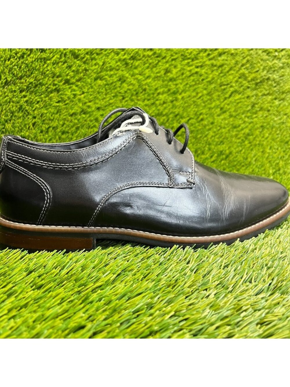 Nunn Bush Westwood Mens Size 8.5 Black Casual Classic Leather Oxford Dress Shoes